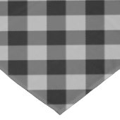 Rustiek zwart en grijs Buffalo Plaid Tafelkleed (Gekanteld)