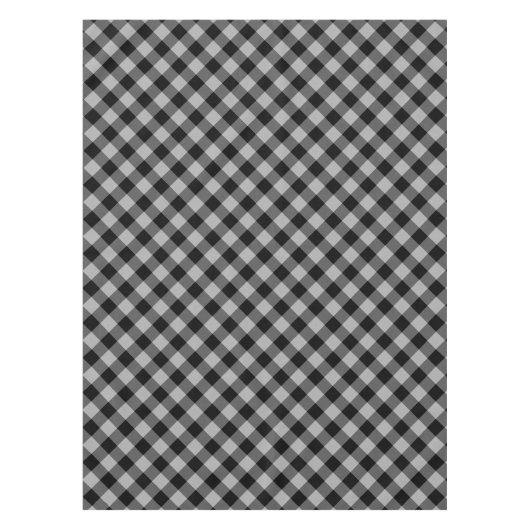Rustiek zwart en grijs Buffalo Plaid Tafelkleed (Voorkant)