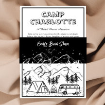 Rustiek zwart en wit Vrijgezellenfeest