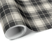 Rustiek zwart geplakt patroon cadeaupapier (Rol Hoek)