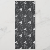 Rustiek zwart krijtbord Mason Jar Script Menu (Achterkant)