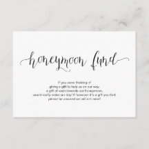 Rustiek zwart lettertype, Wedding Honeymoon Fund W