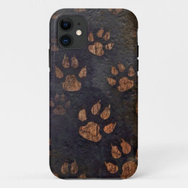 Rustiek zwart poot patroon Case-Mate iPhone case