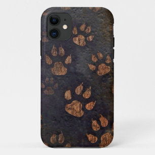 Rustiek zwart poot patroon Case-Mate iPhone case