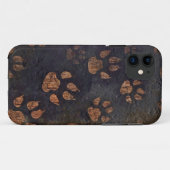 Rustiek zwart poot patroon Case-Mate iPhone case (Achterkant (horizontaal))