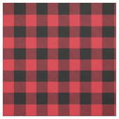 Rustiek Zwart Rood Buffel Plaid Stof (Swatch)