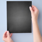 Rustiek Zwart Schoolbord Gedrukt Flyer (Hand)