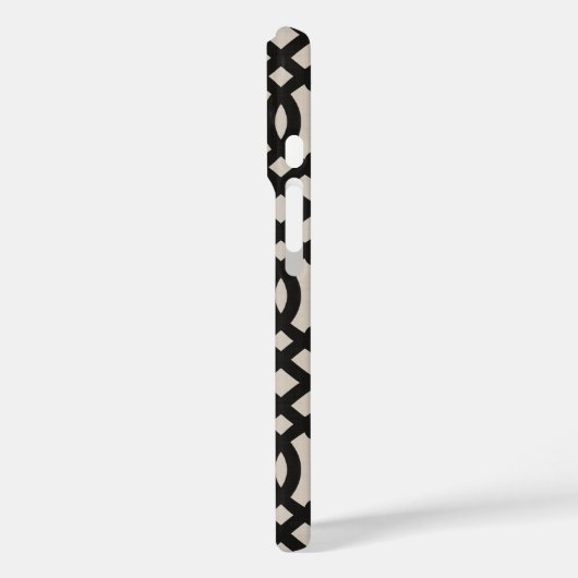 Rustiek zwart Trellis Case-Mate iPhone Case (Achterkant / Links)