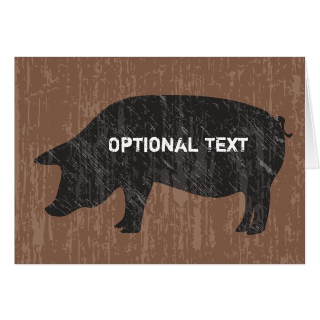 rustiek zwart varken (Voorkant Horizontaal)