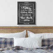 Rustiek Zwart Wit Krijt Moeder Kind Canvas Afdruk (Insitu (Slaapkamer))