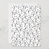 Rustiek Zwart-wit Print Nieuw adres Aankondiging (Achterkant)