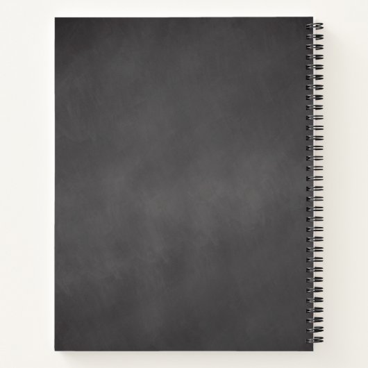 Rustiek Zwart Wit Trouwrecept Notitieboek (Achterkant)