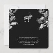 Rustiek Zwart Wit Vakantie Zakelijk Logo Kerst (Achterkant)