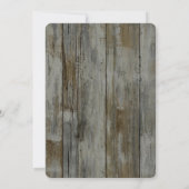 Rustiek Zwarte Woud Bruiloft Kaart (Achterkant)