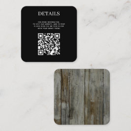 Rustiek Zwarte Woud QR Code Informatiekaartje