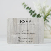 Rustiek Zwarte Woud RSVP Kaartje (Staand voorkant)