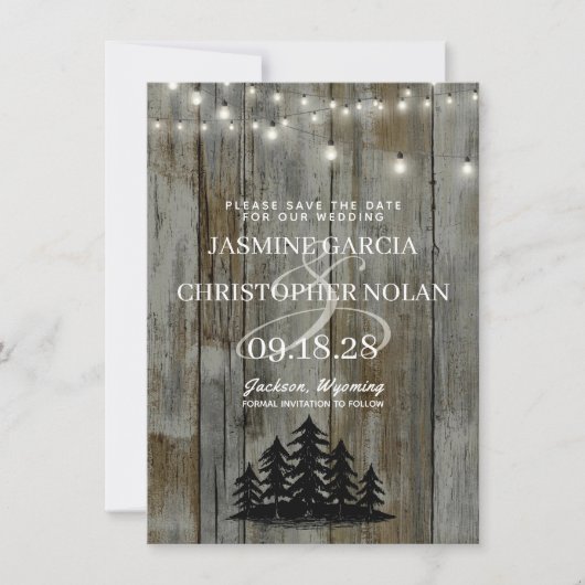 Rustiek Zwarte Woud Save The Date (Voorkant)