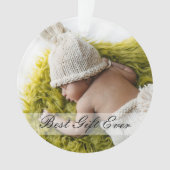 Rustieke 1e Kerstmis Nieuwe Mama & Papa Milestone  Ornament (voorkant)