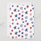 Rustieke 4 juli BBQ uitnodiging (Achterkant)