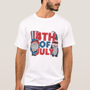 Rustieke 4 juli patriottische kabouters uitnodigin t-shirt