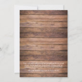 Rustieke 50e bruiloft Jubileum Floral Kaart (Achterkant)