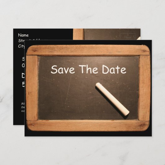 Rustieke 55e Verjaardag Save The Date Custom Brief Aankondigingskaart (Voorkant / Achterkant)