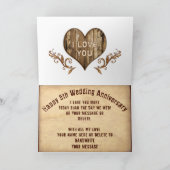 Rustieke, 5e bruiloft Jubileum Kaart voor man (Binnen)