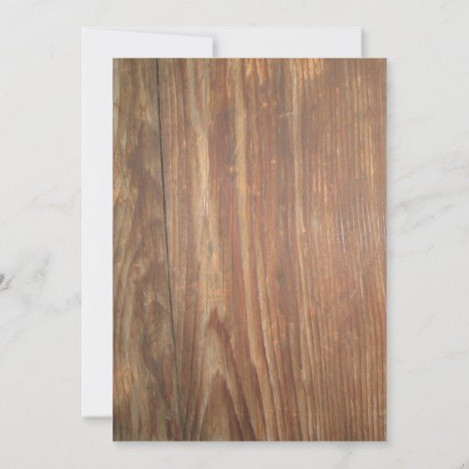 Rustieke 60e Verjaardag Party Zonnebloemen Hout Bl Kaart (Achterkant)