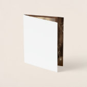 Rustieke 80e Verjaardag 1 fotohouder Folie Kaart (Voorkant)