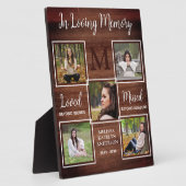 Rustieke Aandenken Herinnering Liefdevolle Herinne Fotoplaat (Zijkant)