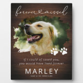 Rustieke Aandenken Huisdier Herdenkingsfoto Fotoplaat (Voorkant)