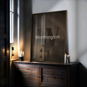 Rustieke Aangepaste Achternaam Westerse Boerderij Poster