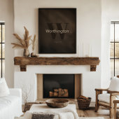 Rustieke Aangepaste Achternaam Westerse Boerderij Poster