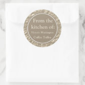 Rustieke aangepaste bakkerij keuken cadeau Label S (Tas)