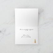 Rustieke aangepaste winterbomen vakantie dank u ka bedankkaart (Binnen)