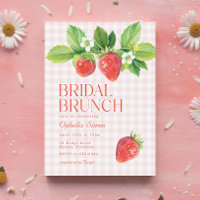 Rustieke aardbeien bruiloft brunch