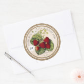 rustieke aardbeienjam aangepaste Sticker Label (Envelop)
