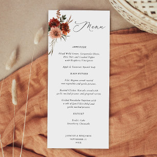 Rustieke Aarde Bloemen Menu -V2