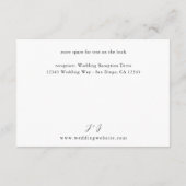 Rustieke Aarde & Champagne Bloemen Details Informatiekaartje (Achterkant)