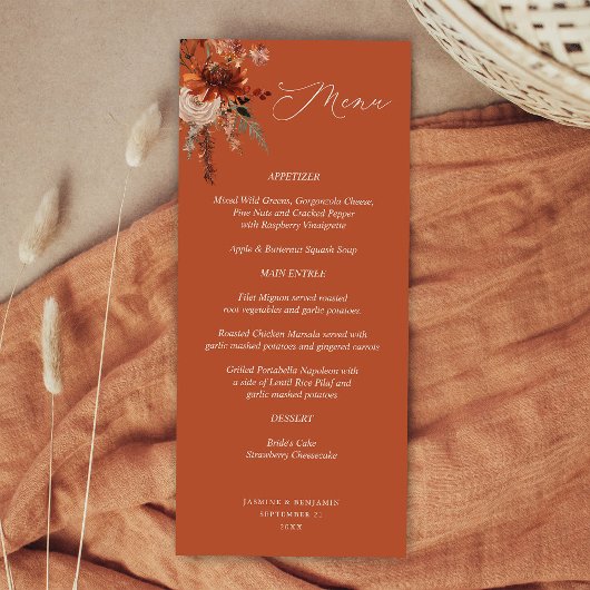 Rustieke aarde & champagne bloemen - Terracotta Me Menu