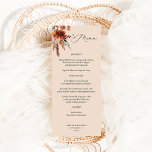 Rustieke aarde & champagnebloemen - Beige Menu<br><div class="desc">Match uw bruiloft of feest uitnodigingen of thema met uw Mooie Rustieke Aarde & Champagne Florals menu's op Beige. Handbeschilderd, waterverf bloemigen in waterverf bloemigen in perzik, champagne beige, crème en bourgondische terra cotta (terracotta) zijn de kenmerken in dit rustieke menu. Creëer vandaag nog met een bezoek aan deze pagina....</div>