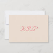 Rustieke aarde elegante feest RSVP-uitnodigingskaa RSVP Kaartje (Achterkant)