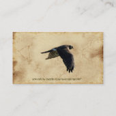 Rustieke aarde Peregrine Falcon Visitekaartjes (Achterkant)