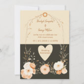 Rustieke Aardse Bloemen trouwdag (Voorkant)