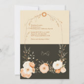 Rustieke Aardse Bloemen trouwdag (Achterkant)