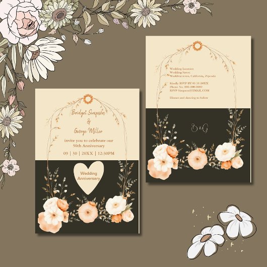 Rustieke Aardse Bloemen trouwdag