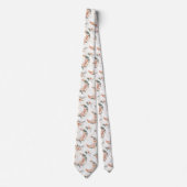 Rustieke aardse boho-maan bloempatroon (3) stropdas (Voorkant)