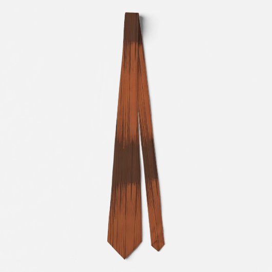 Rustieke Aardse Boho Stripe Stropdas (Voorkant)