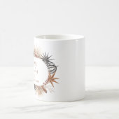 Rustieke Aardse Familienaam Vakantie Koffiemok (Center)