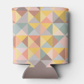 Rustieke Aardse Geometrische Chic Douane Bruidsfee Blikjeskoeler (Achterkant)